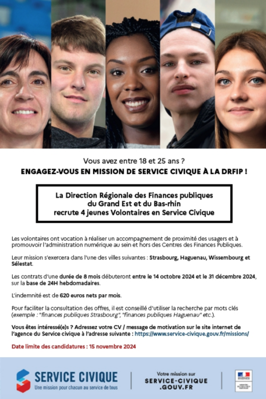 Affiche mission service civique