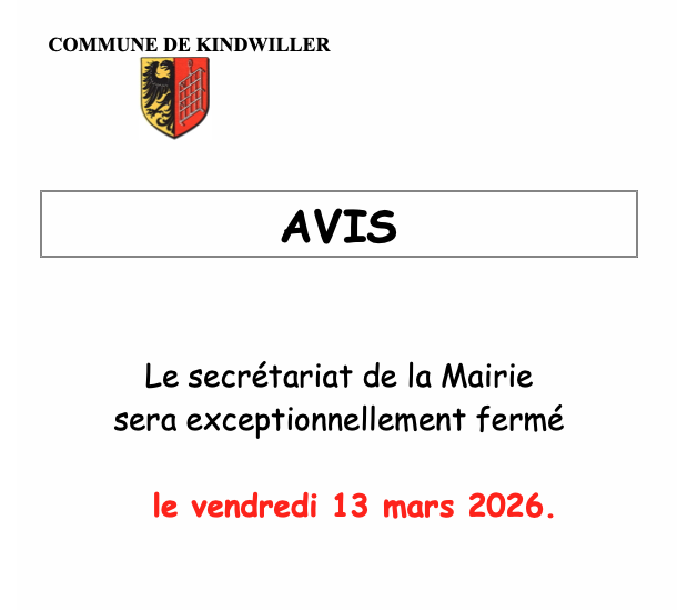 Fermeture Mairie 130326