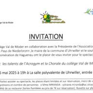 Spectacle du collège du Val de Moder 